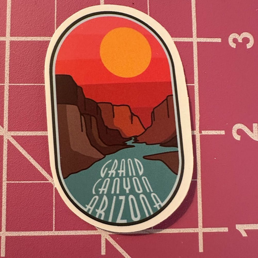 💜13/$13 +Bundle Sticker Sale | Travel Grand Canyon Arizona Waterproof Sticker